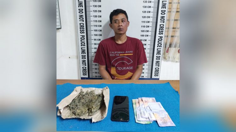 Pelaku Julianto dan barang bukti