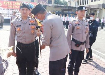 Kapolrestabes Medan Kombes Pol Valentino Alfa Tatareda SIK MSi saat launcing polisi RW. (Foto Ist)