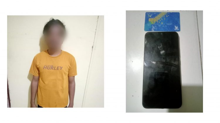 Pelaku S. Sihotang dan barang bukti 