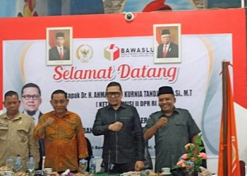 Ketua Komisi II DPR RI Dr H Ahmad Doli Kurnia Tandjung SSi, MT kunker dan monitoring ke Kantor Bawaslu Kota Tanjung Balai