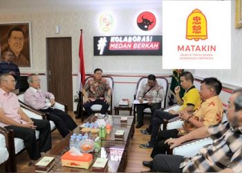 Ketua DPRD Medan, Hasyim SE saat menerima Pengurus Majelis Tinggi Agama Khonghucu Indonesia (MATAKIN) Kota Medan – Sumatera Utara, kemarin. (Foto Ist)