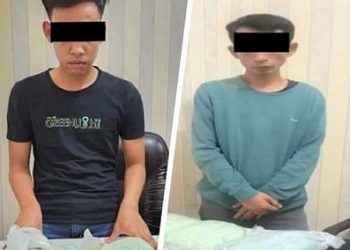 Dua kurir yang ditangkap Polda Sumut dan disita 16.730 butir pil ekstasi. (Foto Ist)