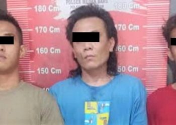 Tiga orang pengedar sabu dari Jalan Sejati, Gang Selamat, Kelurahan Sari Rejo, Medan Polonia. (Photo Ist)