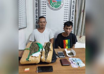 Kedua pelaku, Oscar Julius F. Harianja alias Oscar dan Eka Juniko Sinaga Alias Juni beserta barang bukti sudah diamankan Sat Narkoba Polres Siantar