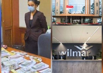 Tim Kejagung menggeledah kantor Wilmar Group, Musim Mas Dan Permata Hijau Group ( PHG) di Medan soal dugaan korupsi ekspor minyak goreng. (Foto Ist)