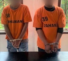 Kedua Pelaku, MN dan R beserta baran bukti