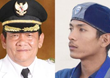 Eks Bupati Samosir Rapidin Simbolon dan Koordinator wilayah 1 Sumut-Aceh, Hizkia Silalahi