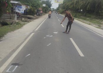 Lokasi tabrakan 