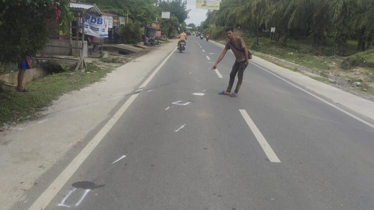 Lokasi tabrakan 