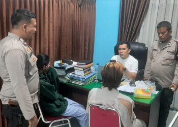 Mahesa Putra saat menjalani pemeriksaan,