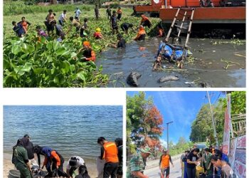 Pos SAR Danau Toba Bersama Potensi Bersihkan Ajibata Danau Toba