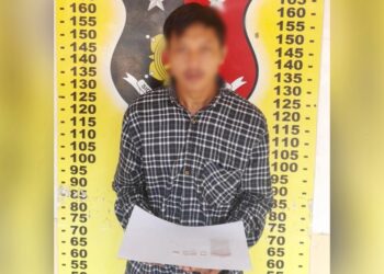 Pelaku EG dan barang bukti