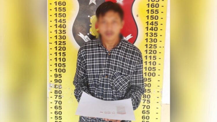 Pelaku EG dan barang bukti