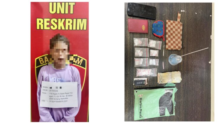 Pelaku A alias I dan barang bukti