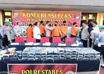 Paparan pengungkapan narkoba. (Foto Ist)