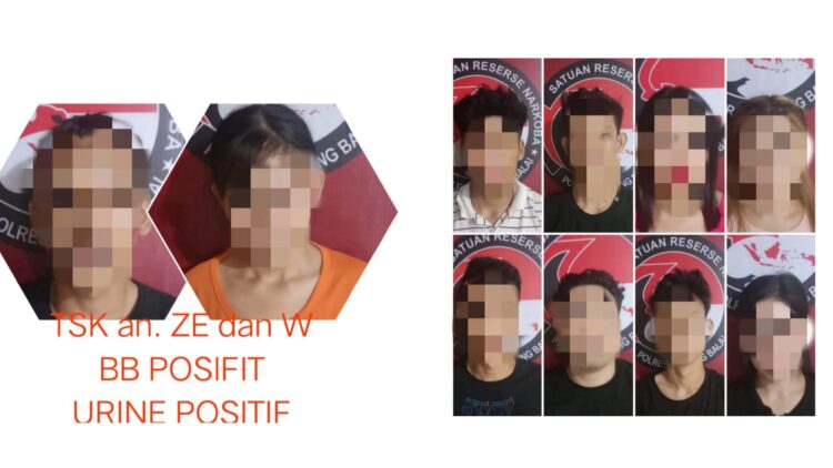 Para pengunjung yang diamankan
