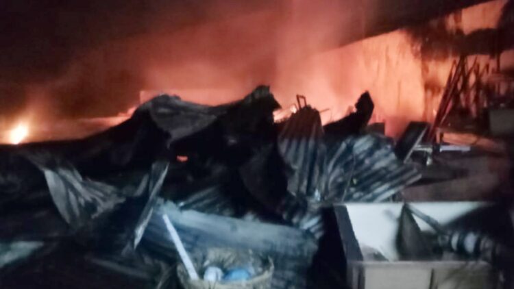 Tiga Rumah Kontrakan Terbakar di Tebing Tinggi 