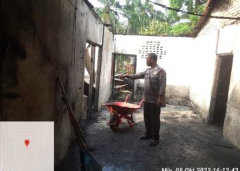 Rumah Permanen di Huta Bah Joga Selatan Terbakar