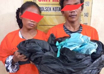 Pasangan pasutri yang lakukan pencurian. (Foto Ist)