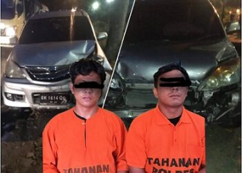 Chrisman Denic Hutabarat dan Jefri Hot Asi Nababan pelaku narkoba. (Foto Ist)