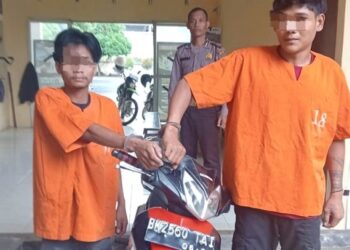 Dua pelaku curanmor. (Foto Ist)