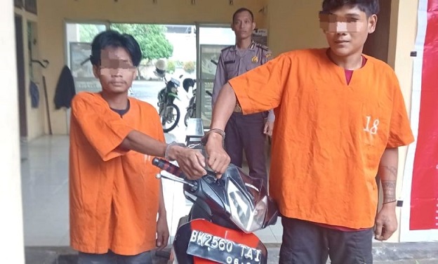Dua pelaku curanmor. (Foto Ist)