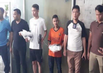 3 pelaku asal Aceh yang berupaya menyeludupkan narkoba jenis sabu dari Bandara Kualanamu. (Foto Ist)