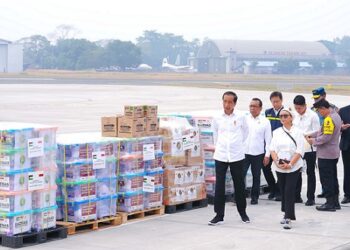 Presiden RI Jokowi melepas pemberangkatan bantuan kemanusiaan tahap 1 ke Gaza