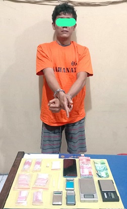 Bandar narkoba inisial Z alias J dan barang bukti