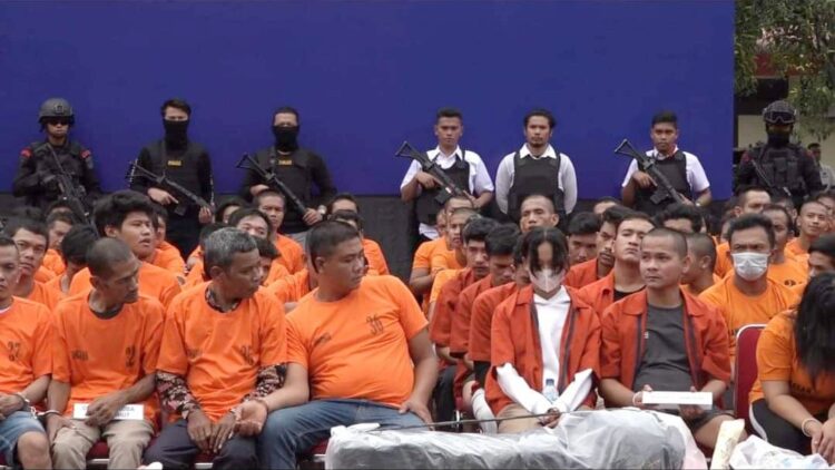 Para pelaku kejahatan narkoba. (Foto Ist)