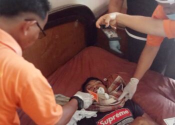 Jasad korban Sulaiman Saragih saat masih di TKP