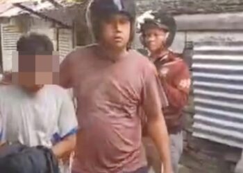Pelaku TH saat dibawa pengembangan