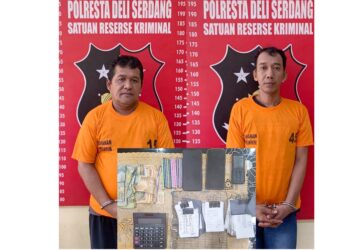 Pelaku judi togel. (Foto Ist)
