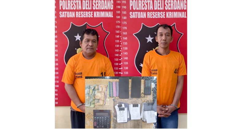 Pelaku judi togel. (Foto Ist)