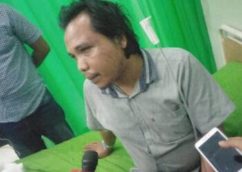 Annur Raja Napator Siregar anggota Panwascam Medan Baru, mengaku dianiaya sejumlah oknum Timses Caleg DPD RI