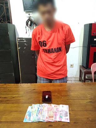 Pelaku NR dan barang bukti sudah diamankan Sat Narkoba Polres Simalungun
