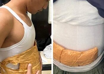 Pelaku pembawa narkoba ditangkap. (Foto Ist)