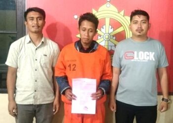 Pelaku kasus KDRT yang diamankan Polres Dairi.