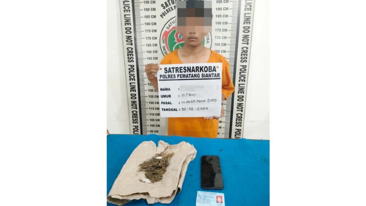 Pelaku MRA dan barang bukti sudah diamankan Sat Resnarkoba Polres Siantar