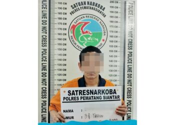 pelaku SRS dan barang bukti sudah diamankan Sat Resnarkoba Polres Siantar