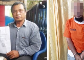 Korban Mulyadi Saragih tunjukkan bukti Laporan Pengaduannya dan Terduga Pelaku PS sudah ditahan Polres Siantar