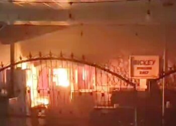 Cafe Mickey Dimsum di Kota Tebing Tinggi Terbakar