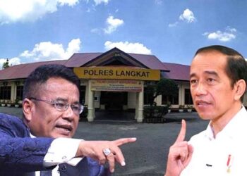 Hotman Paris Hutapea, Polres Langkat Dan Jokowi