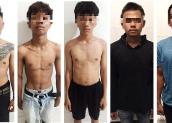 Ketiga pelaku curanmor dan dua penadah sudah diamankan di Mako Polres Siantar