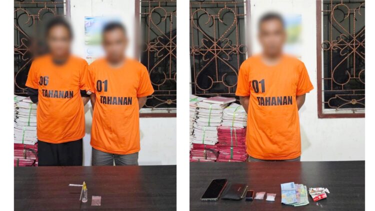 Ketiga tersangka narkoba dan barang bukti sudah diserahkan ke ruangan Sat Narkoba Polres Simalungun