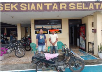 Pelaku MD dan barang bukti Betor diamankan Polsek Siantar Selatan