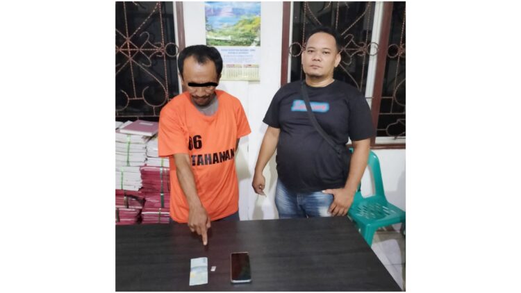 Pelaku SB dan barang bukti