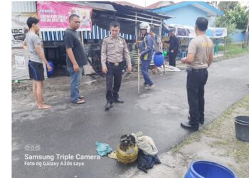Tabung gas bocor penyebab Terbakarnya warung lontong nenek