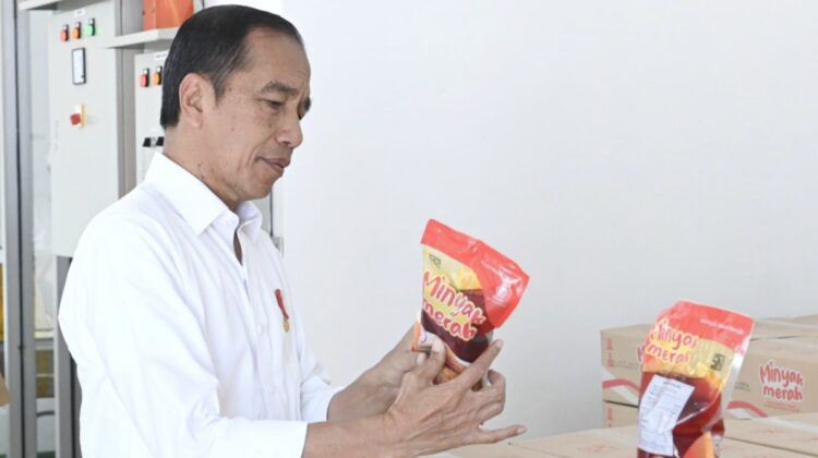 Presiden Joko Widodo ( Jokowi ) resmikan pabrik minyak makan merah. (Foto Ist)
