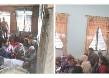 Jasad kedua korban tenggelam saat disemayamkan di rumah duka